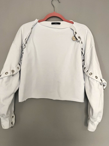 Diesel white cropped - cropped, neck