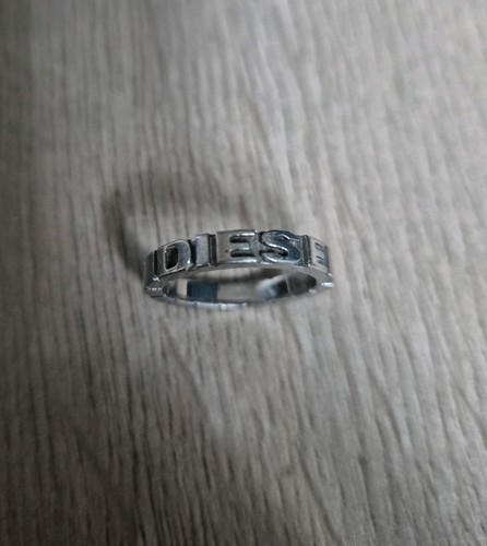 Diesel logo cube band ring - band,